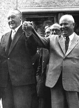 Adenauer und Chruschtschow